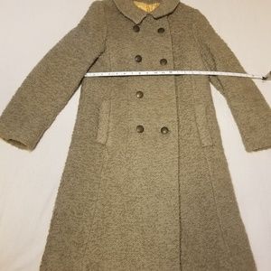 Vintage 1950s 3/4 length wool coat
